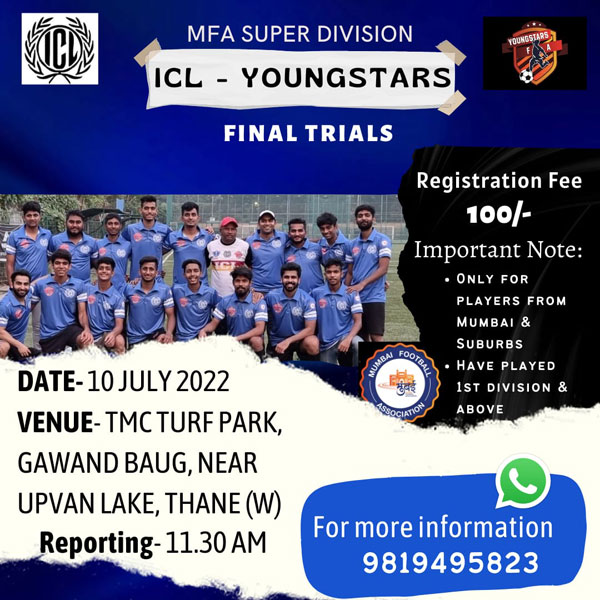 Read more about the article ICL – Youngstars Super Division Trials, Mumbai