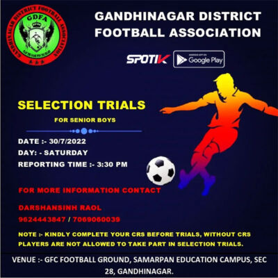Read more about the article Gandhinagar District Senior Team Trials.