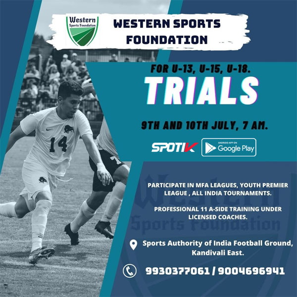 You are currently viewing Western Sports Foundation Trials, Mumbai