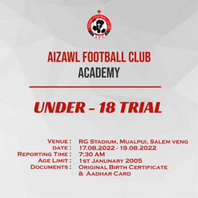 Read more about the article Aizawl FC Academy U-18 Trials