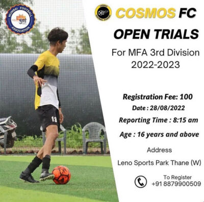 Read more about the article Cosmos FC MFA 3rd Div Trials, Thane.