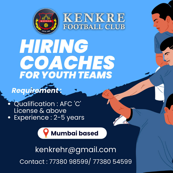 Read more about the article Kenkre FC Hiring Coaches for Youth Teams, Mumbai.