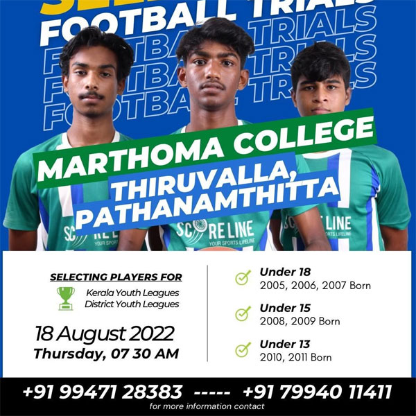 You are currently viewing Scoreline Sports Football Selection Trials at Pathanamthitta, Kerala.