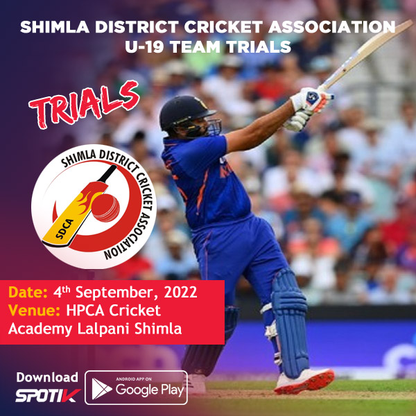 You are currently viewing Shimla District Cricket Association U19 Trials.