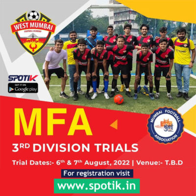 Read more about the article West Mumbai FA MFA 3rd Div Trials