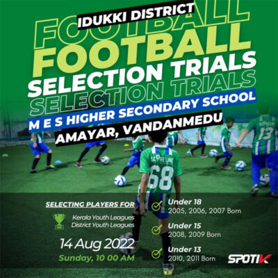 Read more about the article Scoreline Sports Football Trials, Idukki
