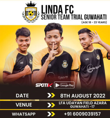 Read more about the article Linda FC Senior Team Trials, Guwahati.
