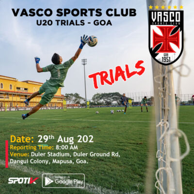 Read more about the article Vasco Sports Club U20 Trials – GOA