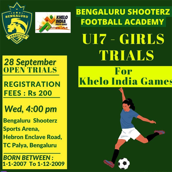 Read more about the article Bengaluru Shooterz Football Academy U17 Girls Trials