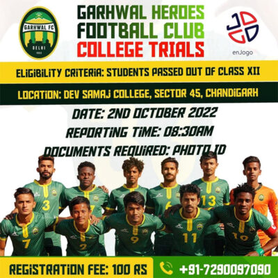 Read more about the article Garhwal Heros FC College Trials, Chandigarh.