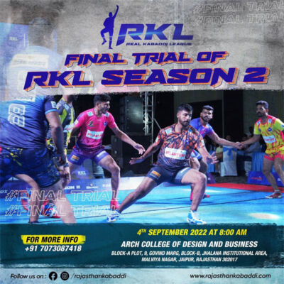 Read more about the article Rajasthan Kabaddi League Trials, Jaipur