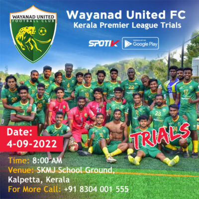 Read more about the article Wayanad United FC Trials, Kerala.