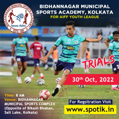 Read more about the article Bidhannagar Municipal Sports Academy Trials, kolkata.