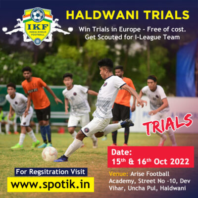 Read more about the article India Khelo Football Haldwani Trials, Uttarakhand.