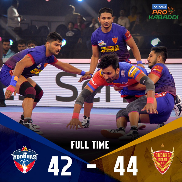 You are currently viewing Pro Kabaddi: Delhi pull off incredible comeback win over Yoddhas, Warriors down Bulls