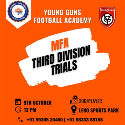 Read more about the article Young Guns FA 3rd Division Trials, Mumbai