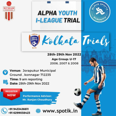 Read more about the article ALPHA Youth I-league Trials, Kolkata