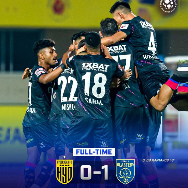 You are currently viewing Hyderabad FC lose to Kerala Blasters for first loss of ISL-9!