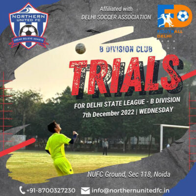 Read more about the article Northern United Football Club Trials, Noida