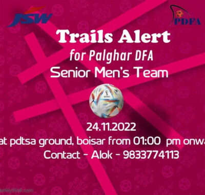 Read more about the article Palghar DFA Senior Men’s Team Trials.