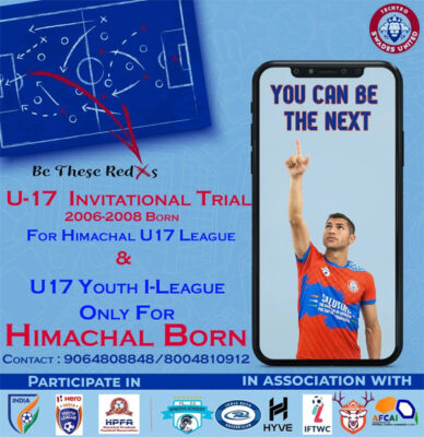 Read more about the article Techtro Swades United Himachal U17 league Trials.
