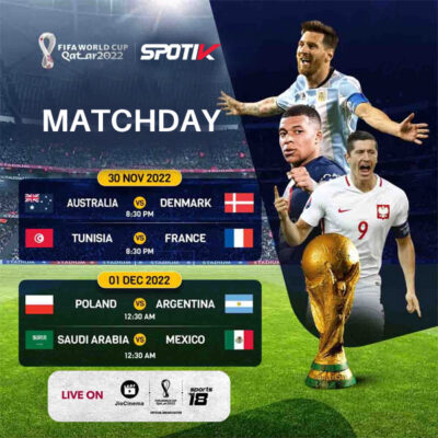 Read more about the article FIFA Word Cup Day 11 Fixture.