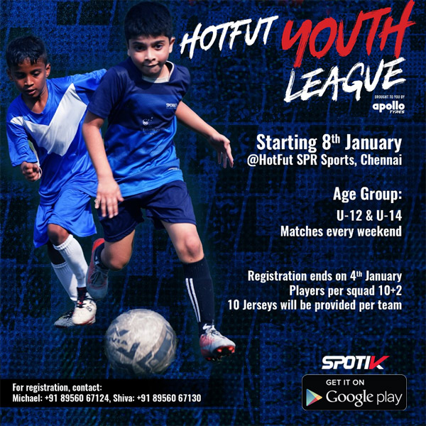 Read more about the article Apollo Tyres HotFut Youth League, Chennai