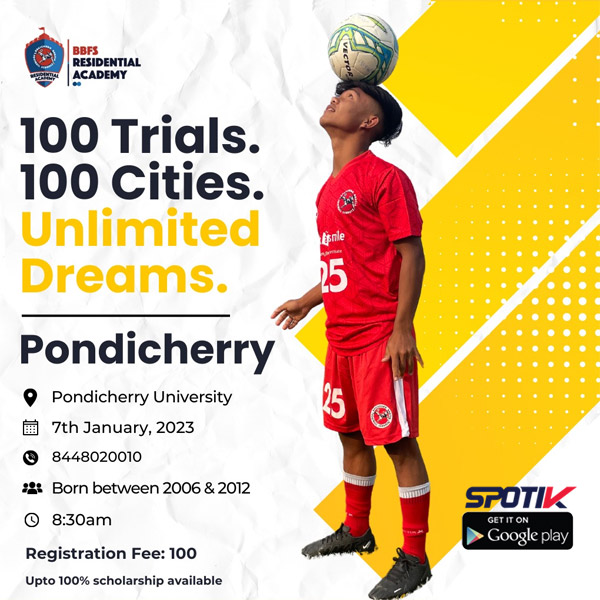 You are currently viewing Bhaichung Bhutia Football Schools Trials, Pondicherry