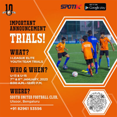 Read more about the article South United FC Youth Teams Trials, Bengaluru