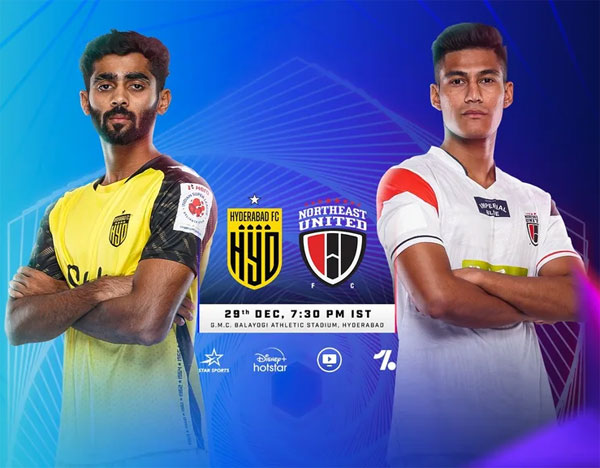 You are currently viewing Upbeat NorthEast United FC eye another upset against Hyderabad FC