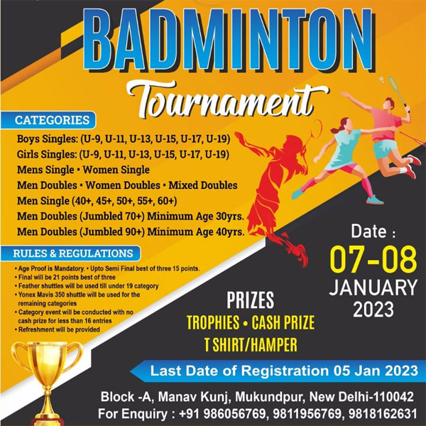 Read more about the article VIVA Sports Badminton Tournament, New Delhi