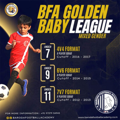 Read more about the article Baroda Football Academy Golden Baby League, Vadodara