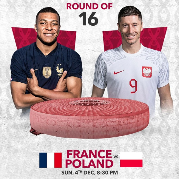 You are currently viewing France Vs Poland, FIFA World Cup Round of 16