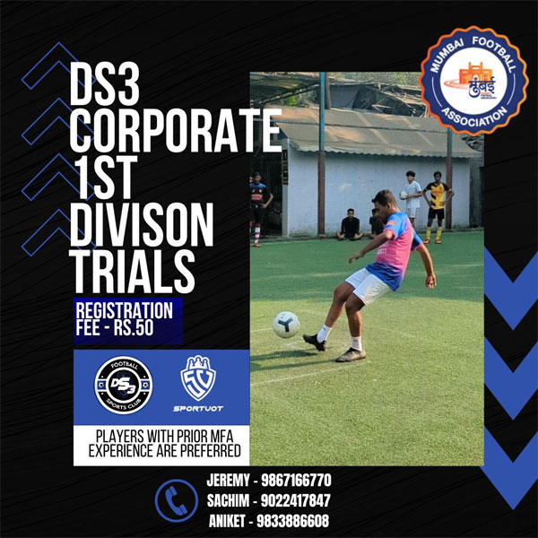 You are currently viewing DS3 Football Sports Club Trials, Mumbai