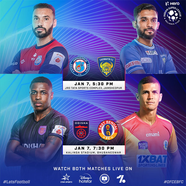 You are currently viewing Hero ISL Matchday 7 Jan Fixture.