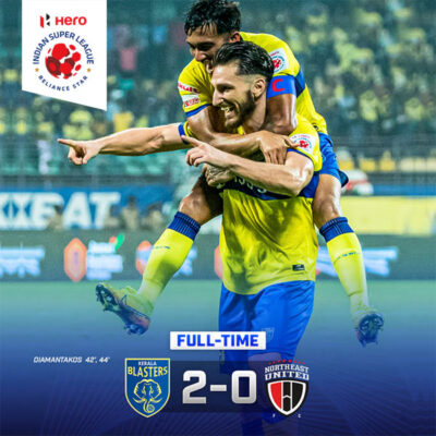 Read more about the article Hero ISL: Kerala Blasters FC 2-0 NorthEast United FC