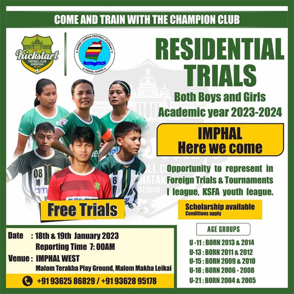 Read more about the article KickStart FC Residential Academy Trials, Imphal