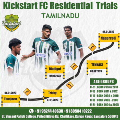 Read more about the article Kickstart FC Residential Academy Tamil Nadu Trials