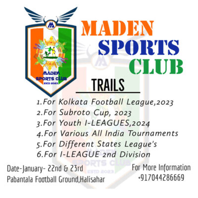Read more about the article Maden Sports Club Trials, West Bengal