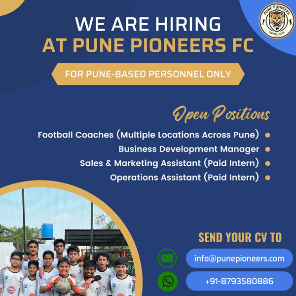 You are currently viewing Pune Pioneers Football Club Hiring