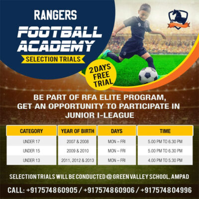 Read more about the article Rangers Football Academy Trials, Vadodara