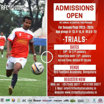 Read more about the article Rebels FC Residential Trials, Bengaluru