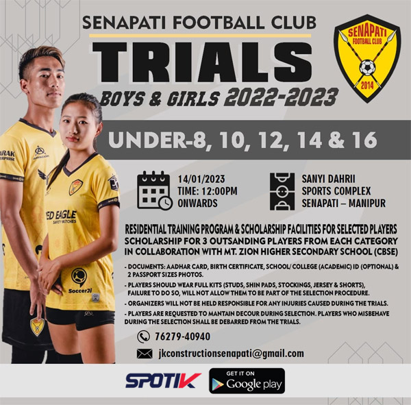 Read more about the article Senapati Football Club Trials, Manipur