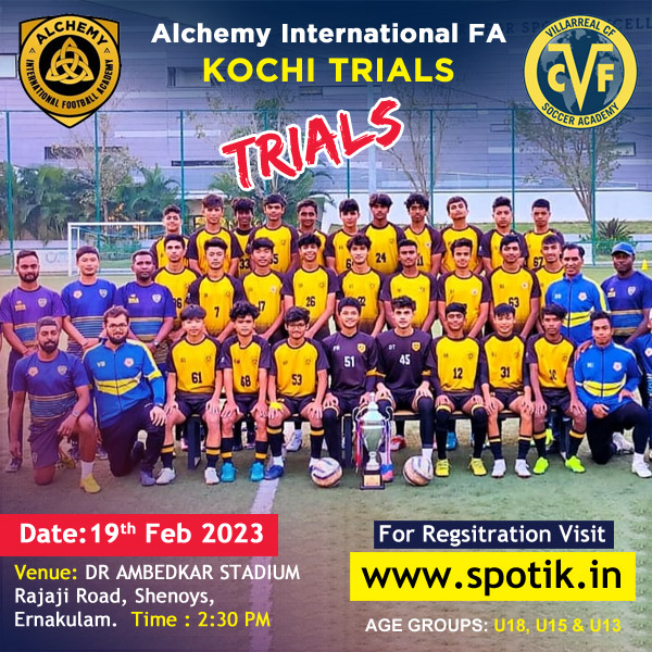 You are currently viewing Alchemy International Football Academy – Kochi Trials