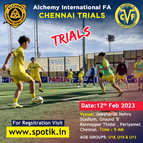 You are currently viewing Alchemy International Football Academy Trials, Chennai.