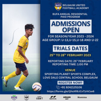 Read more about the article Belgaum United Football Academy Trials
