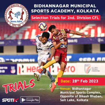 Read more about the article Bidhannagar Municipal Sports Academy CFL Trials, Kolkata