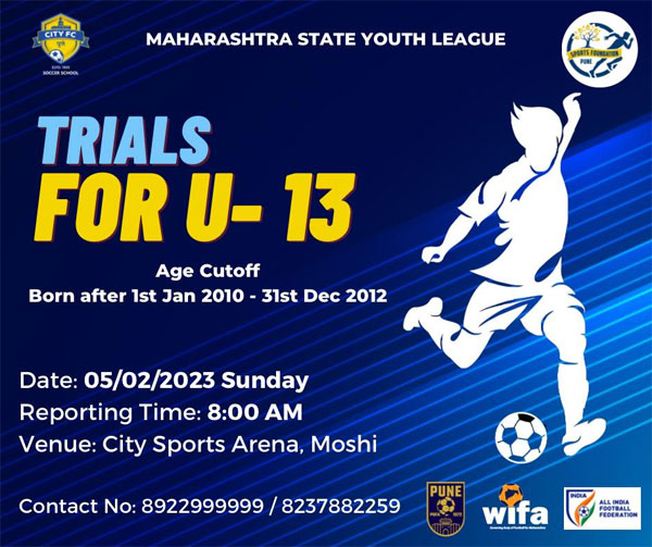 Read more about the article City FC Pune U13 Trials – Maharashtra State Youth League