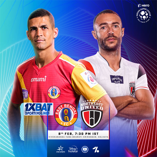 You are currently viewing Hero ISL: East Bengal FC Vs NorthEast United FC