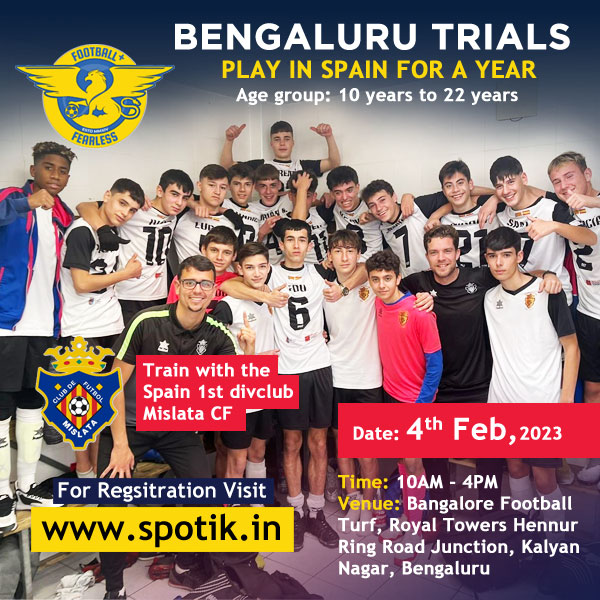 Read more about the article Football Plus Play in Spain Scholarship Trials, Bengaluru